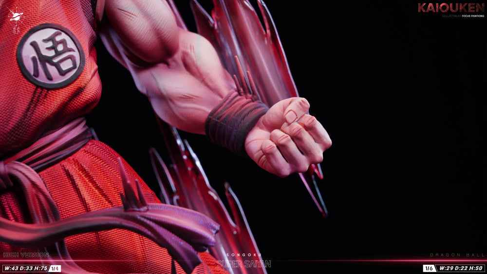 Dragon Ball Xu Jie Studio Kaioken Son Goku Resin Statue