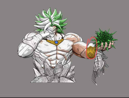 Dragon Ball Yi Shou Studio Broly Resin Statue