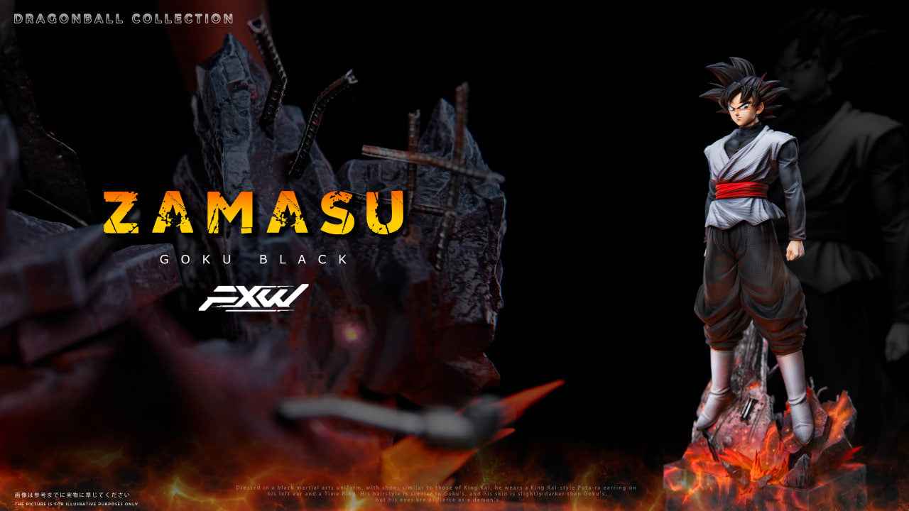 Dragon Ball FXW Studio Black Son Goku Resin Statue