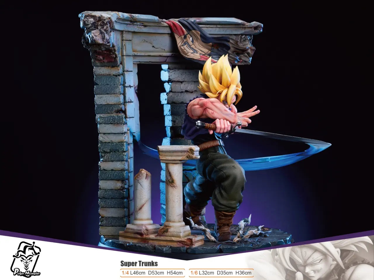 Dragon Ball Poker Monster Studio Super Trunks Resin Statue