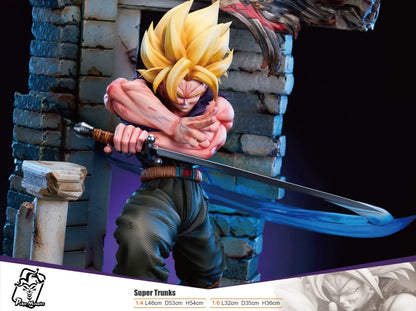 Dragon Ball Poker Monster Studio Super Trunks Resin Statue