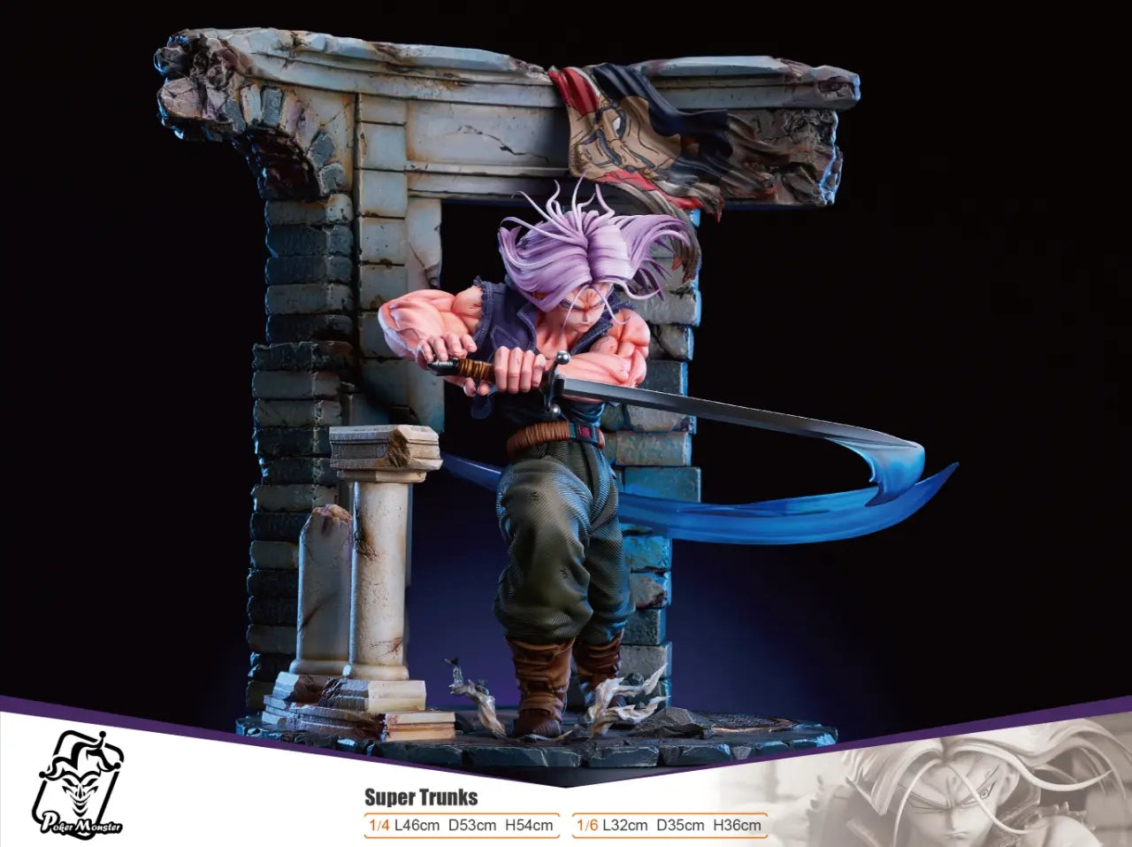 Dragon Ball Poker Monster Studio Super Trunks Resin Statue