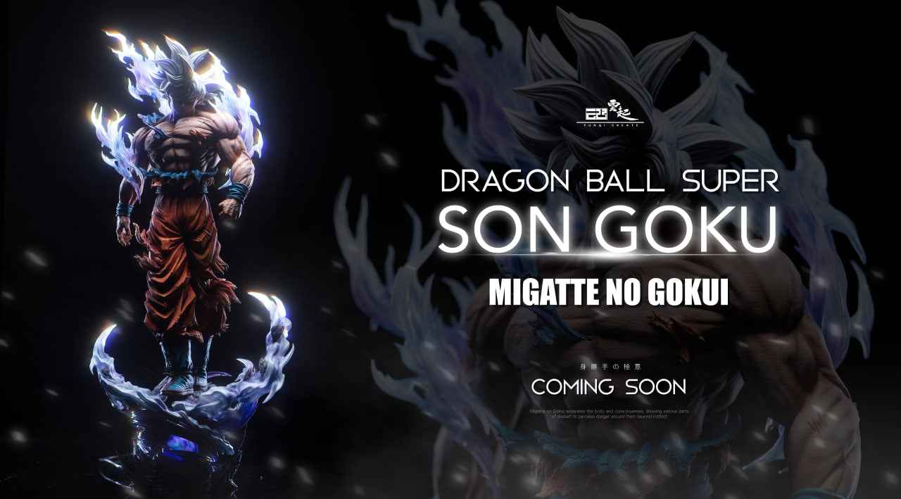 Dragon Ball ~ Yun Qi Studio ~ Ultra Instinct "UI" Son Goku ~ Statue