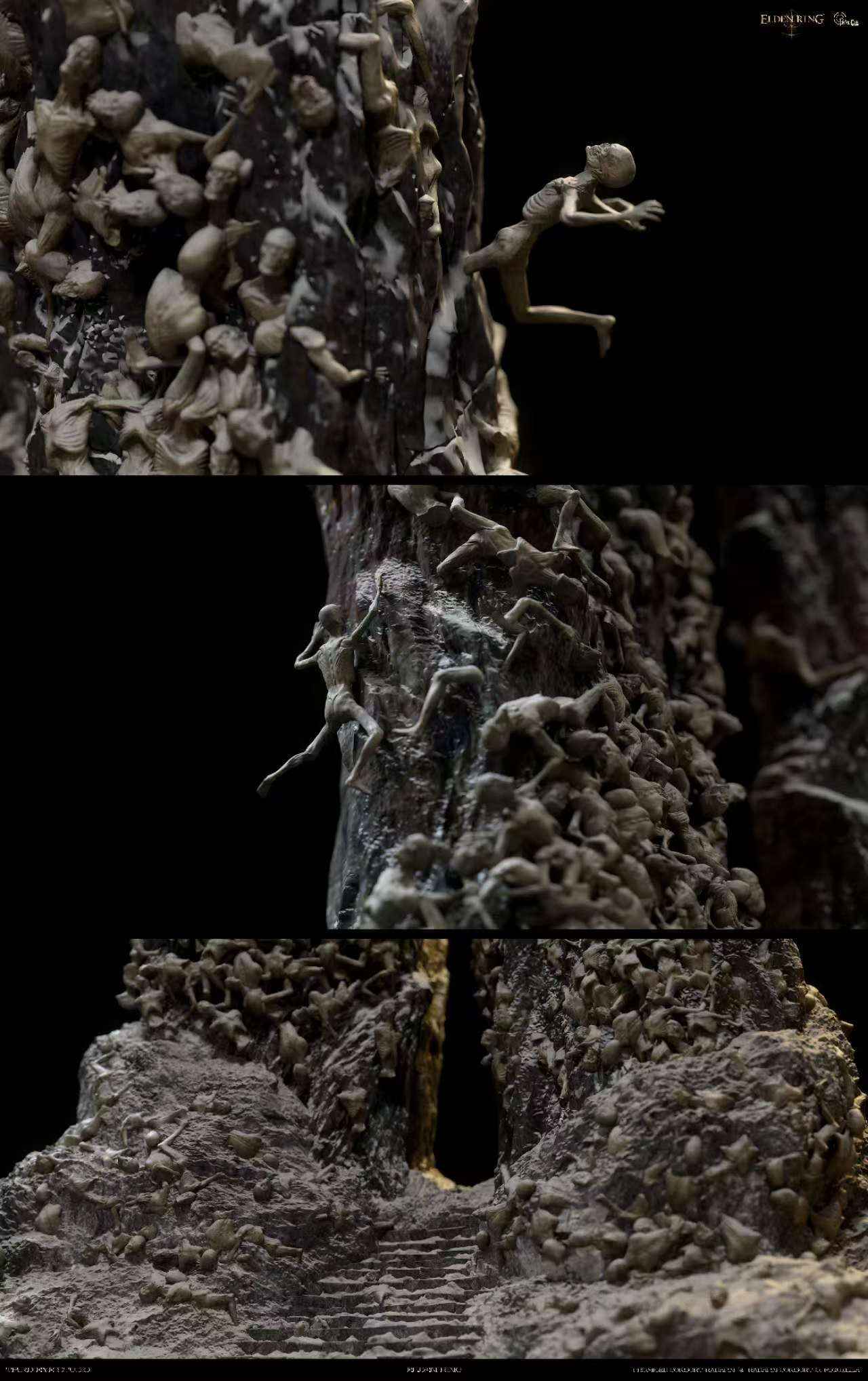 Elden Ring Third Eye Studio Promised Consort Radahn & Radahn Consort OI Miquella Resin Statue