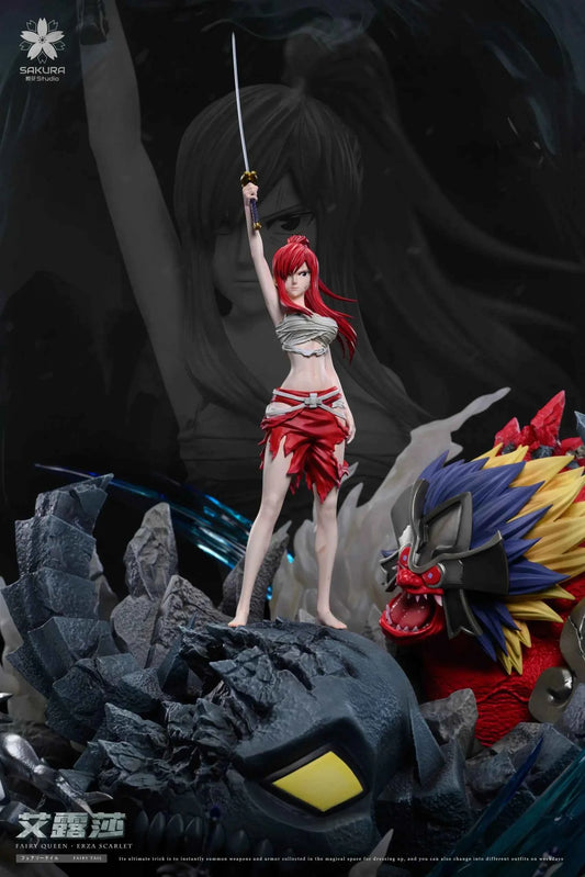 Fairy Tail Sakura Studio Erza Scarlet Resin Statues
