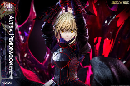 Fate/stay night Imagination Studio Black Artoria Pendragon Saber Resin Statue (PayPal Fees and Shipping Costs Included)