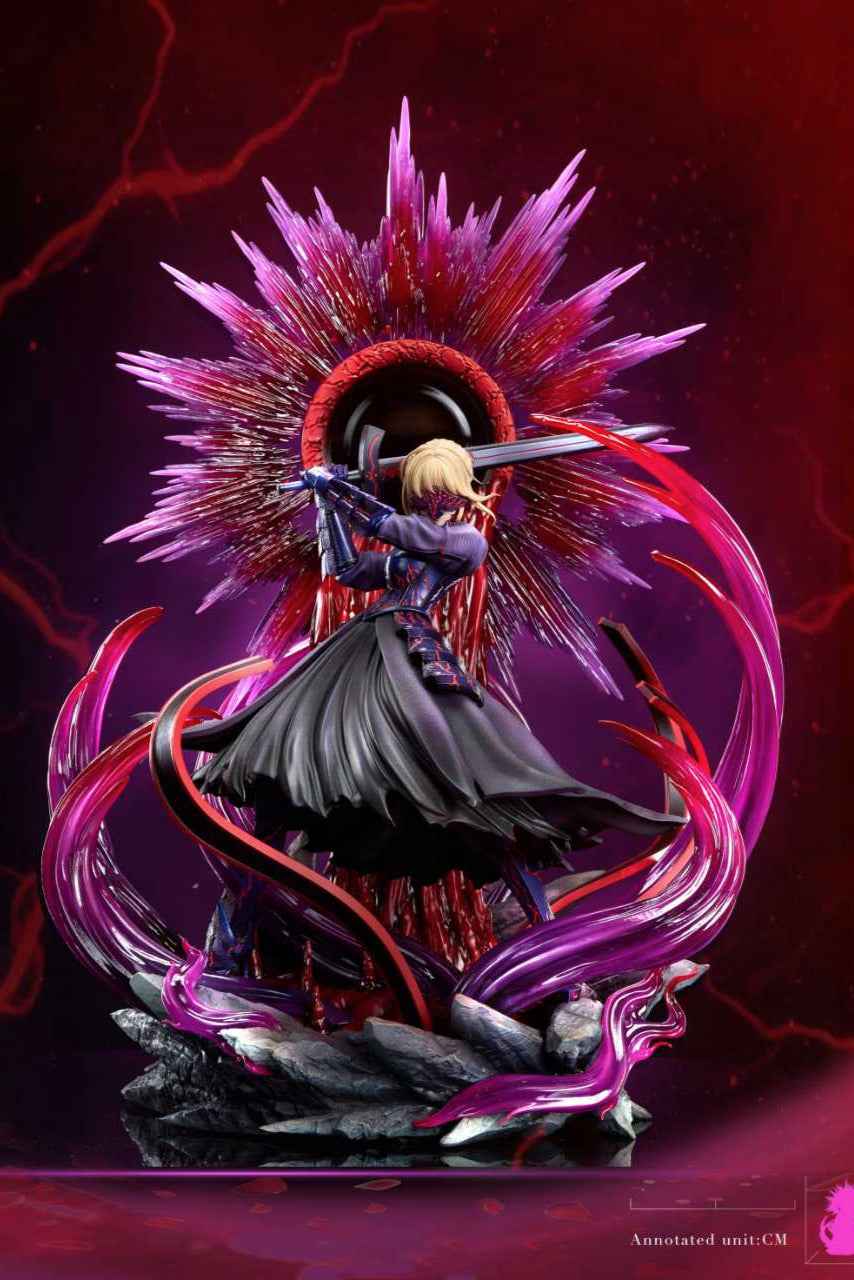 Fate/stay night Mask Studio Artoria Pendragon Black Saber Resin Statue