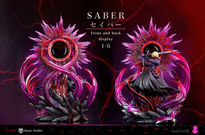 Fate/stay night Mask Studio Artoria Pendragon Black Saber Resin Statue