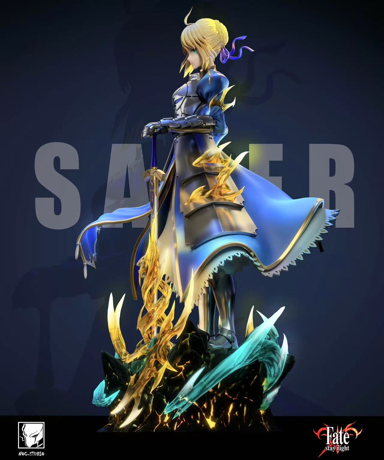 Fate/stay night Noc Studio Saber Artoria Pendragon Resin Statue