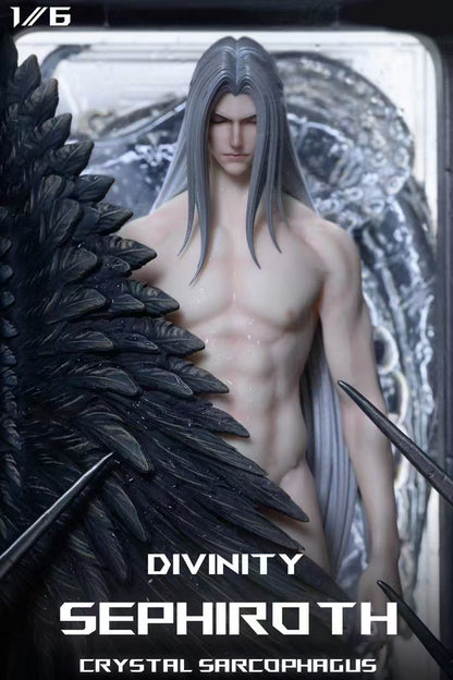 Final Fantasy FanArt Studio FF7 crystal sarcophagus Sephiroth Resin Statue