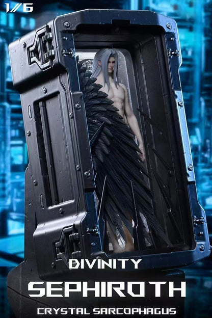 Final Fantasy FanArt Studio FF7 crystal sarcophagus Sephiroth Resin Statue