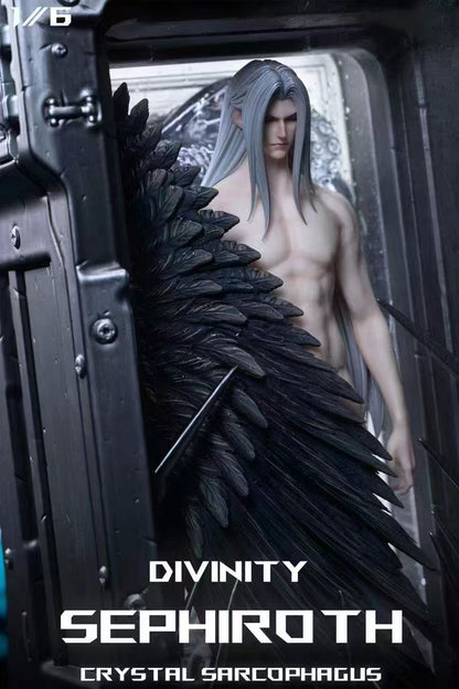Final Fantasy FanArt Studio FF7 crystal sarcophagus Sephiroth Resin Statue