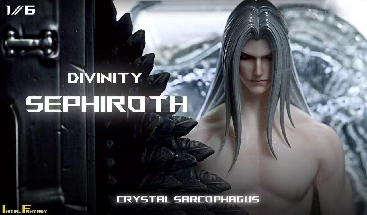 Final Fantasy FanArt Studio FF7 crystal sarcophagus Sephiroth Resin Statue