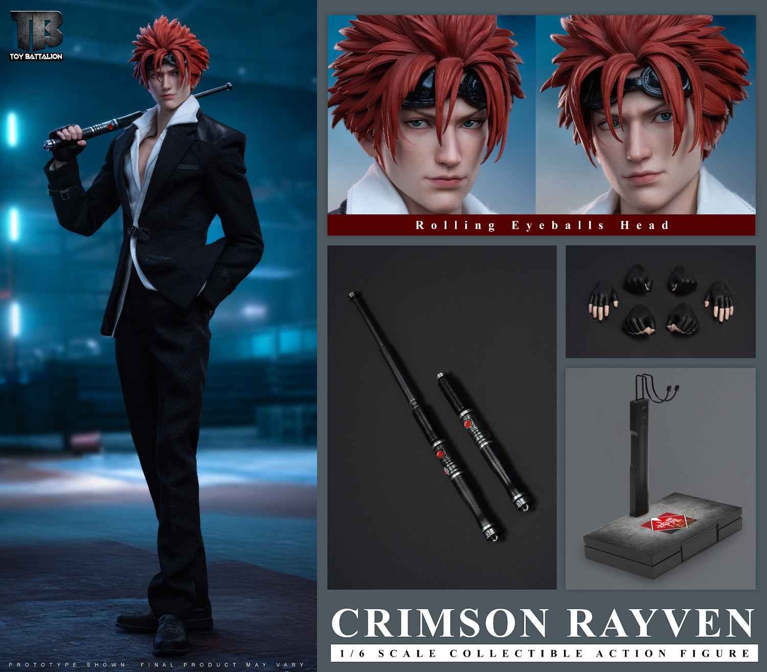 Final Fantasy TOYS BATTALION Reno TB029 1/6 Licensed Action Figure (3rd party)