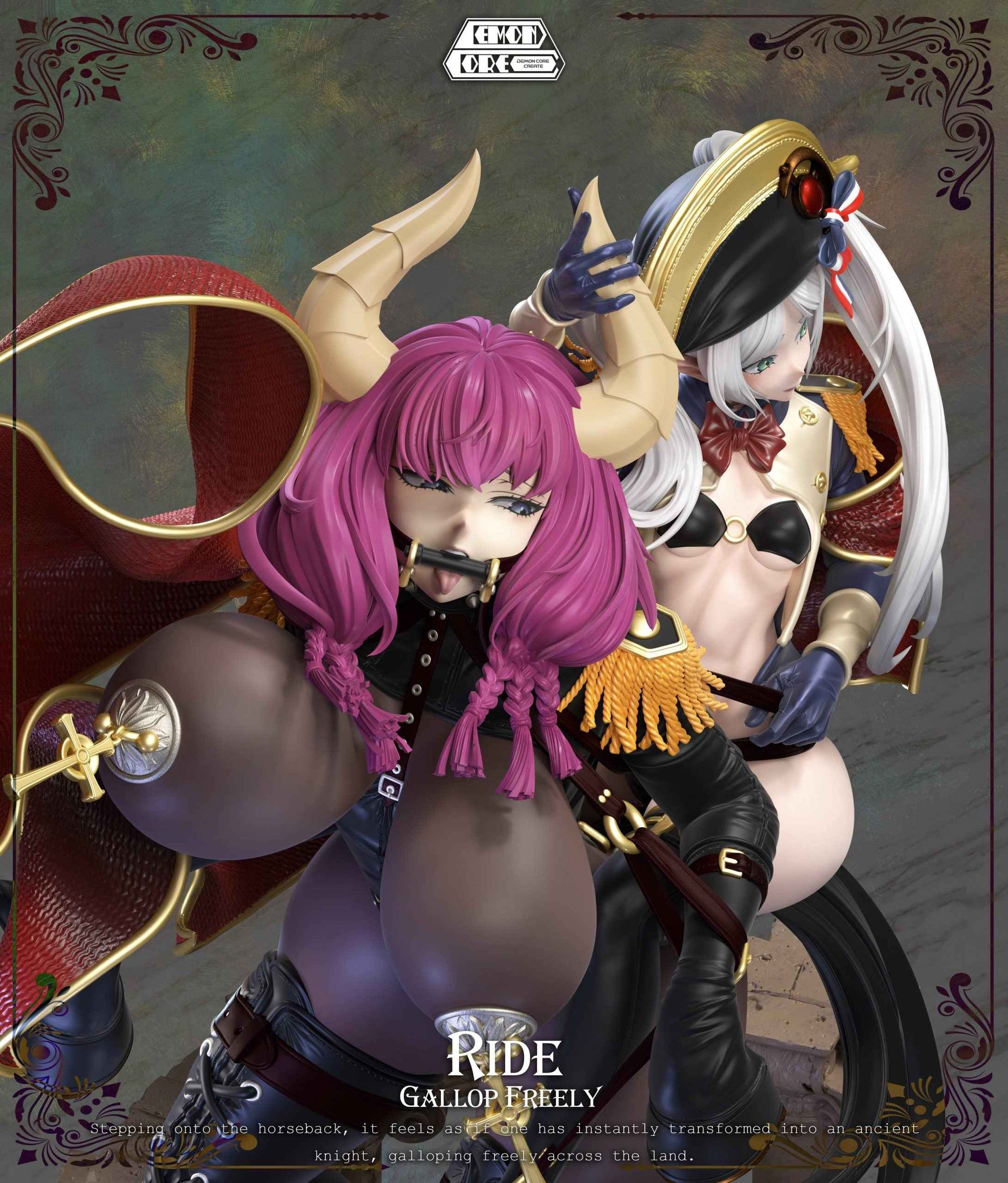 Frieren: Beyond Journey's End Demon Core Studio Frieren & Aura Napoleon Cosplay Resin Statue - Santoryu Resins Collectors
