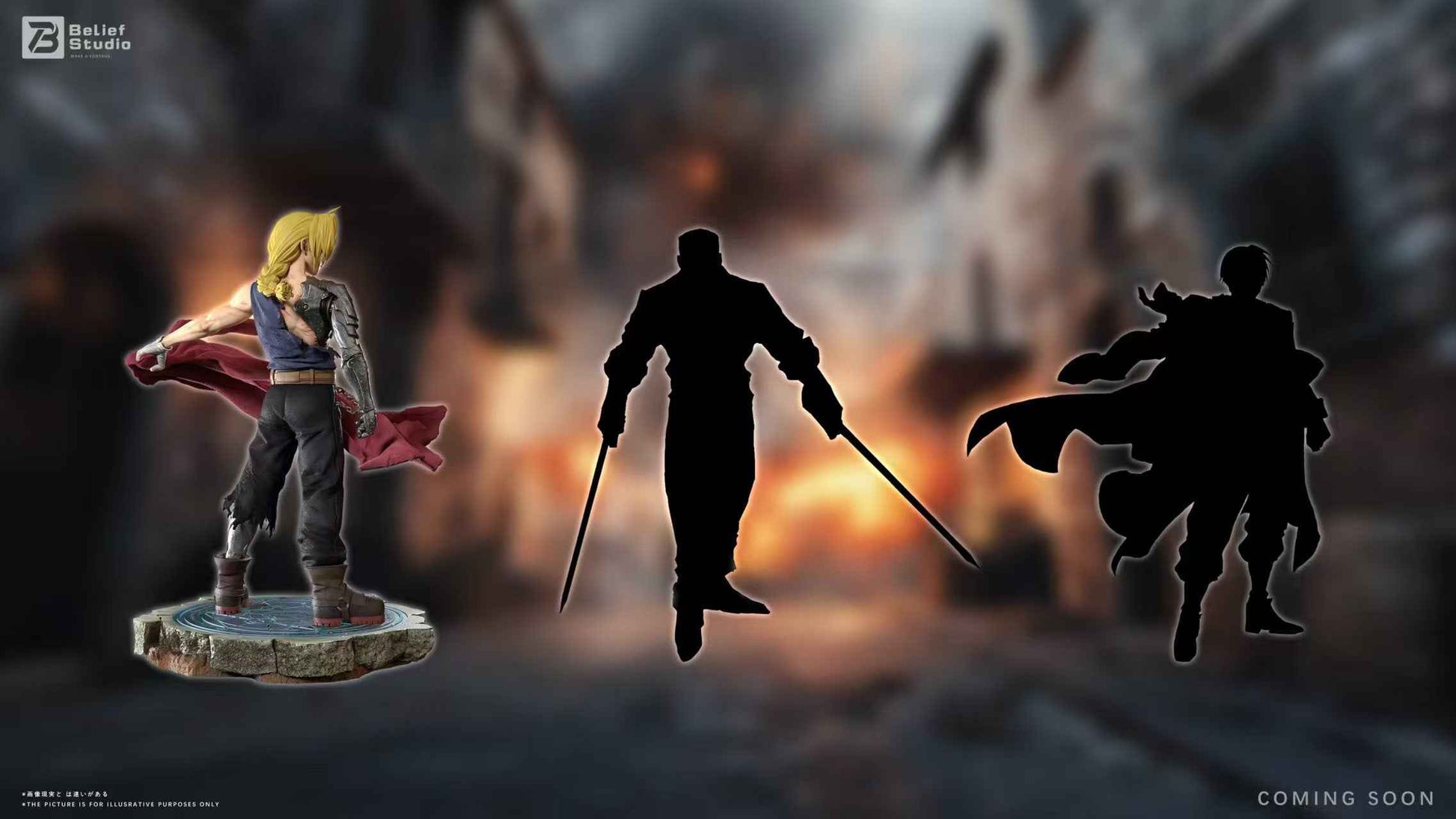 Fullmetal Alchemist Belief Studio Edward Elric Resin Statue (PayPal Fees and Shipping Costs Included)