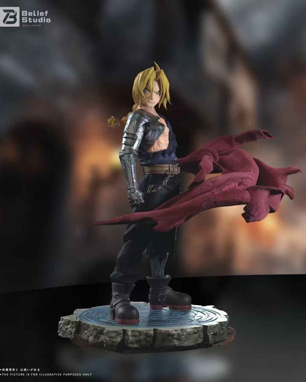 Fullmetal Alchemist Belief Studio Edward Elric Resin Statue (PayPal Fees and Shipping Costs Included)