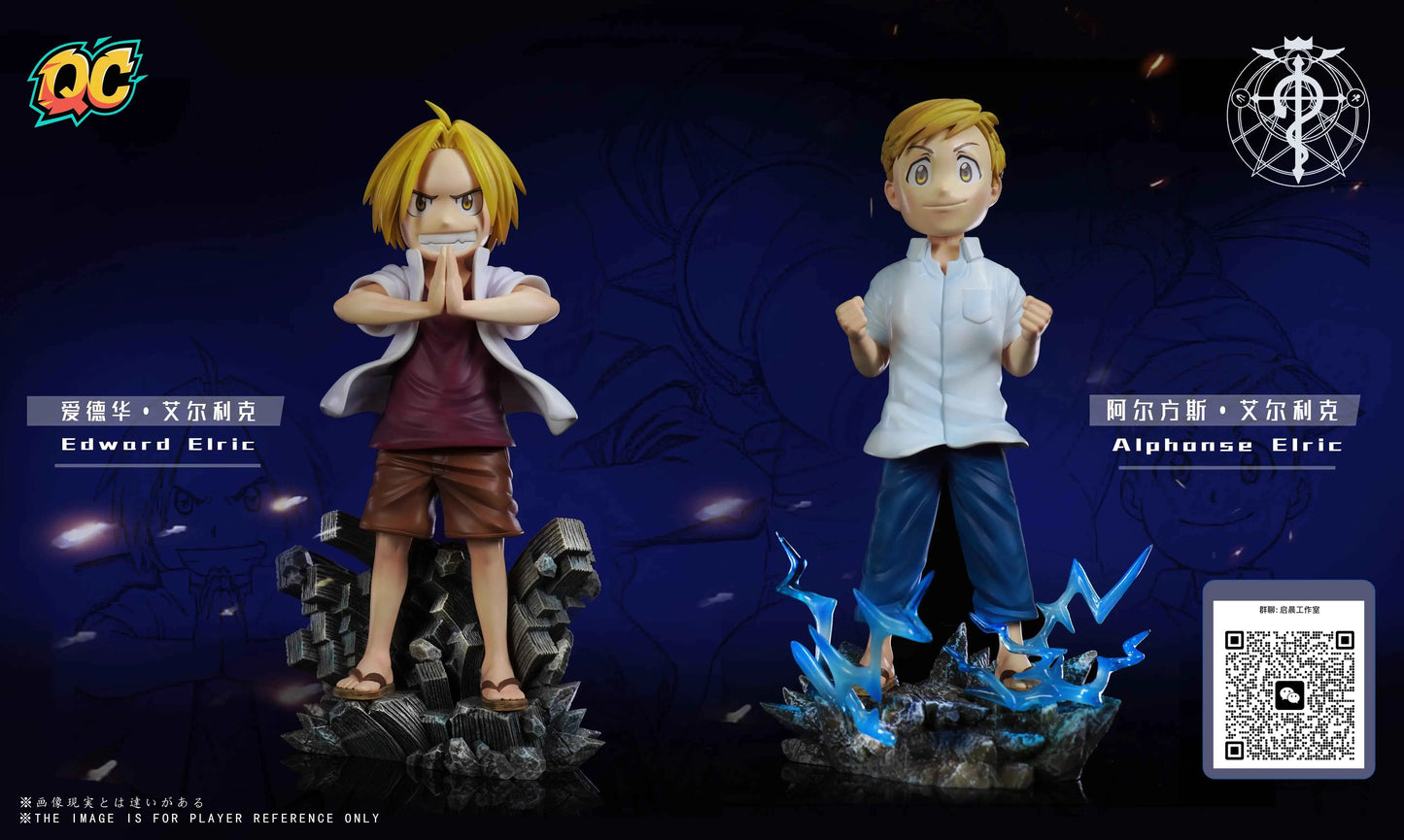 Fullmetal Alchemist Qi Chen Studio Edward Elric & Alphonse Elric Resin Statue