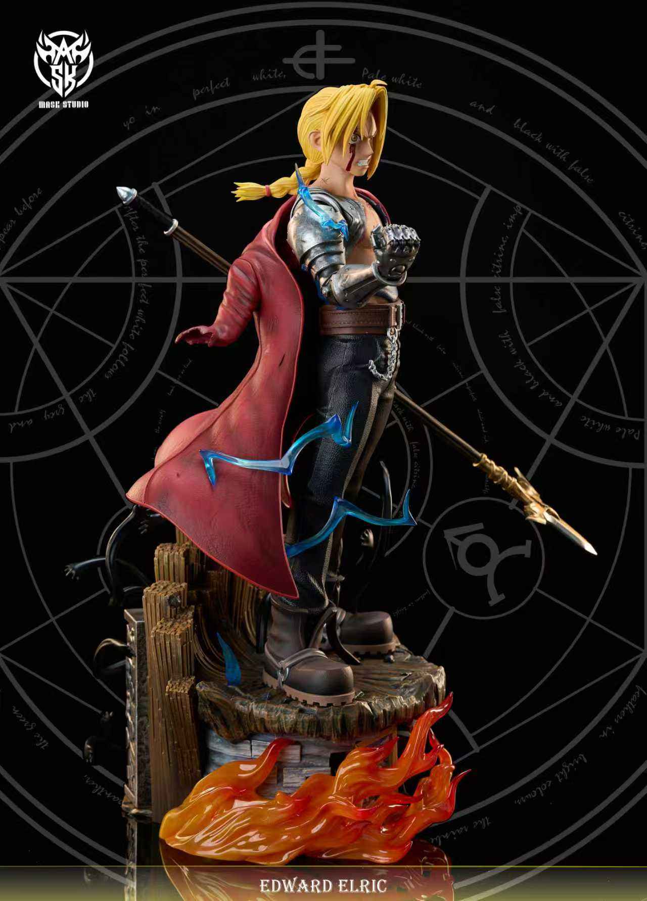 Fullmetal Alchemist Mask Studio Edward Elric Resin Statue