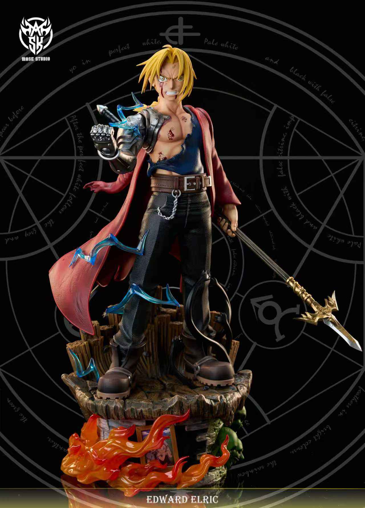 Fullmetal Alchemist Mask Studio Edward Elric Resin Statue
