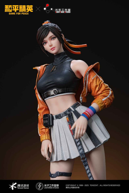 Game for Peace Light Year Studio Ghillie & Level 3 Helmet Man Captain 1/6 Licensed Resin Statue