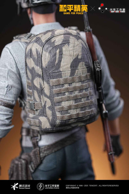 Game for Peace Light Year Studio Ghillie & Level 3 Helmet Man Captain 1/6 Licensed Resin Statue