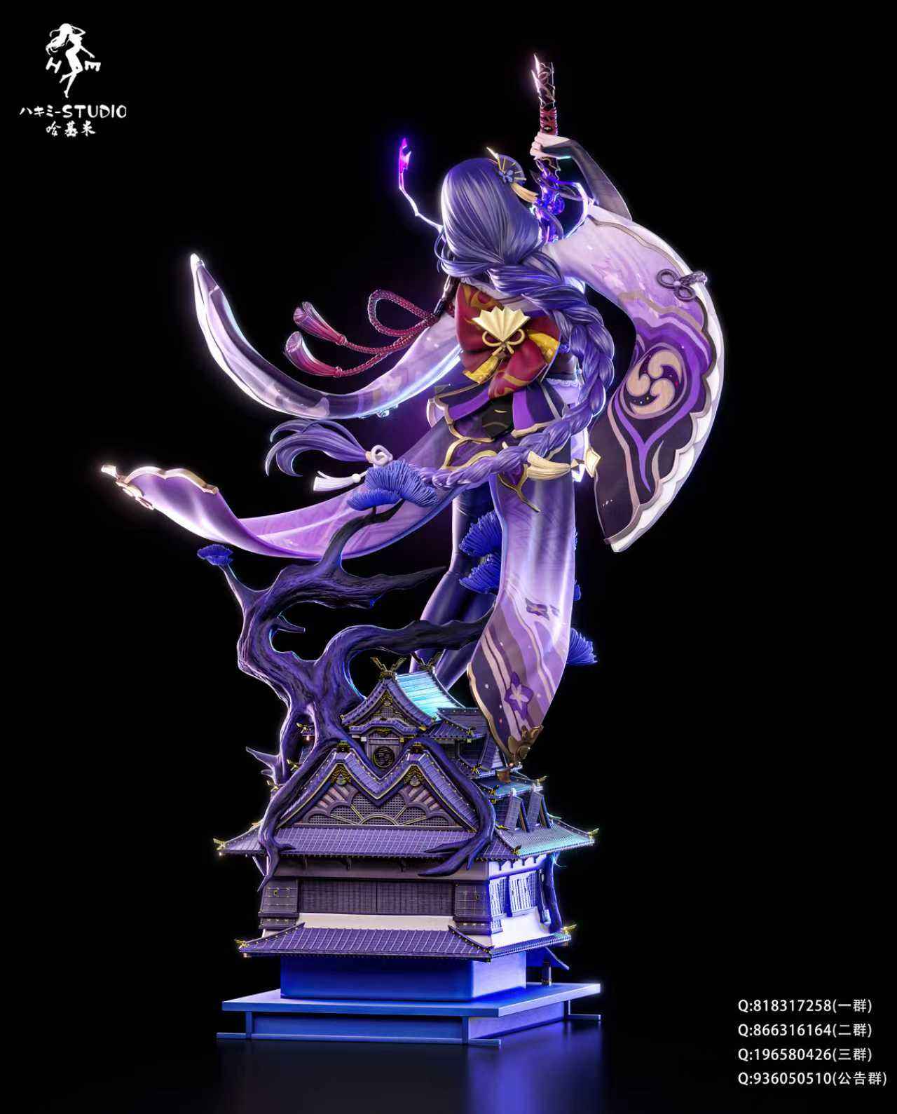 Genshin Impact Hakimi Studio Raiden Shogun & Yae Miko Resin Statue