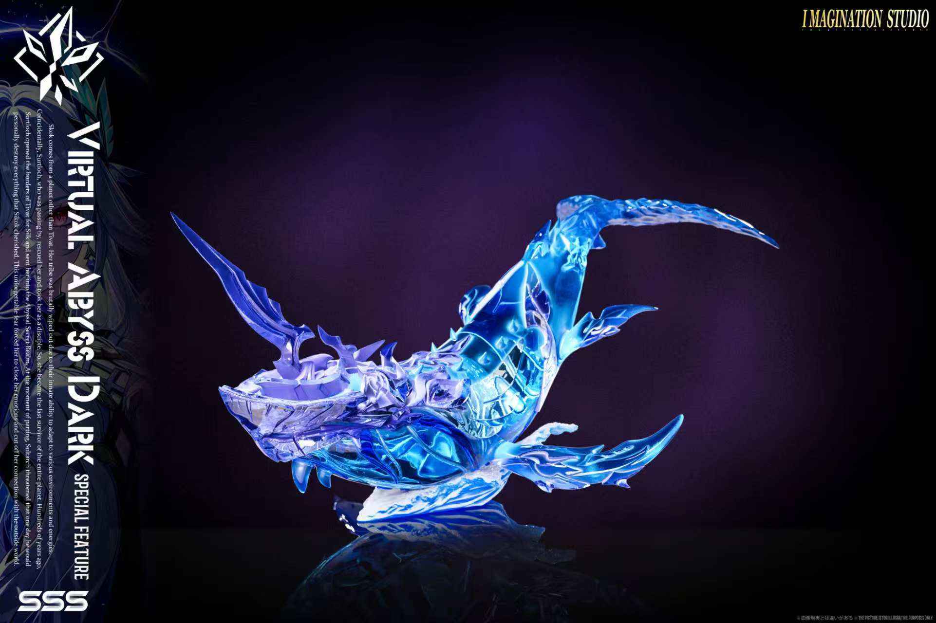 Genshin Impact Imagination Studio Virtual Abyss Dark Skirk 1/6 Resin Statue