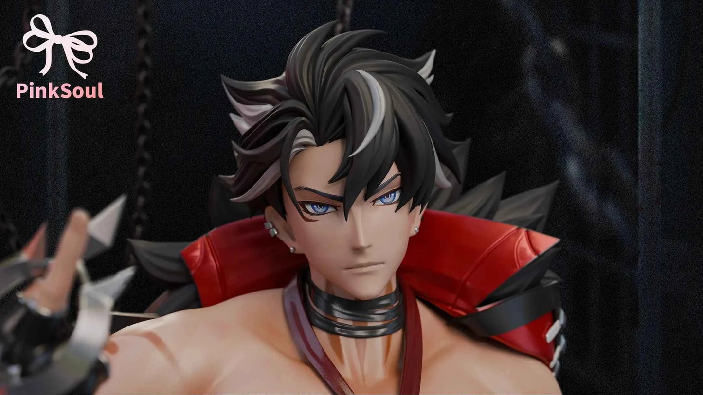 Genshin Impact Pinksoul Studio Wriothesley Resin Statue