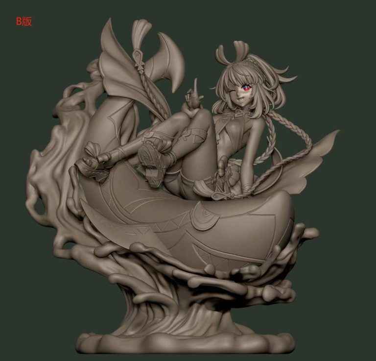 Genshin Impact ~ KOD Studio ~ Mualani ~ Resin Statue - Santoryu Resins Collectors
