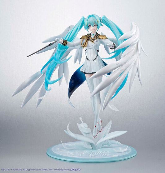 Gundam Wing: Endless Waltz MegaHouse  Hatsune Miku Gundam x Miku Anniversary Special Project Lucrea 1/7 Zero EW Licensed PVC Figure