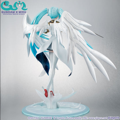 Gundam Wing: Endless Waltz MegaHouse  Hatsune Miku Gundam x Miku Anniversary Special Project Lucrea 1/7 Zero EW Licensed PVC Figure