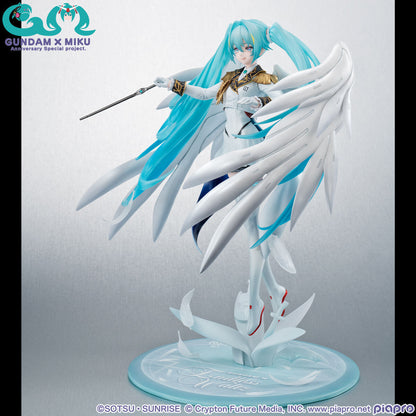 Gundam Wing: Endless Waltz MegaHouse  Hatsune Miku Gundam x Miku Anniversary Special Project Lucrea 1/7 Zero EW Licensed PVC Figure