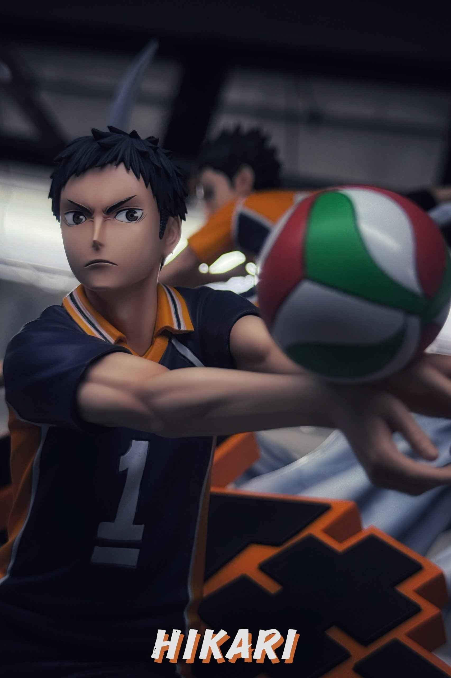 Haikyu!! Hikari Studio Yu Nishinoya & Daichi Sawamura Resin Statue