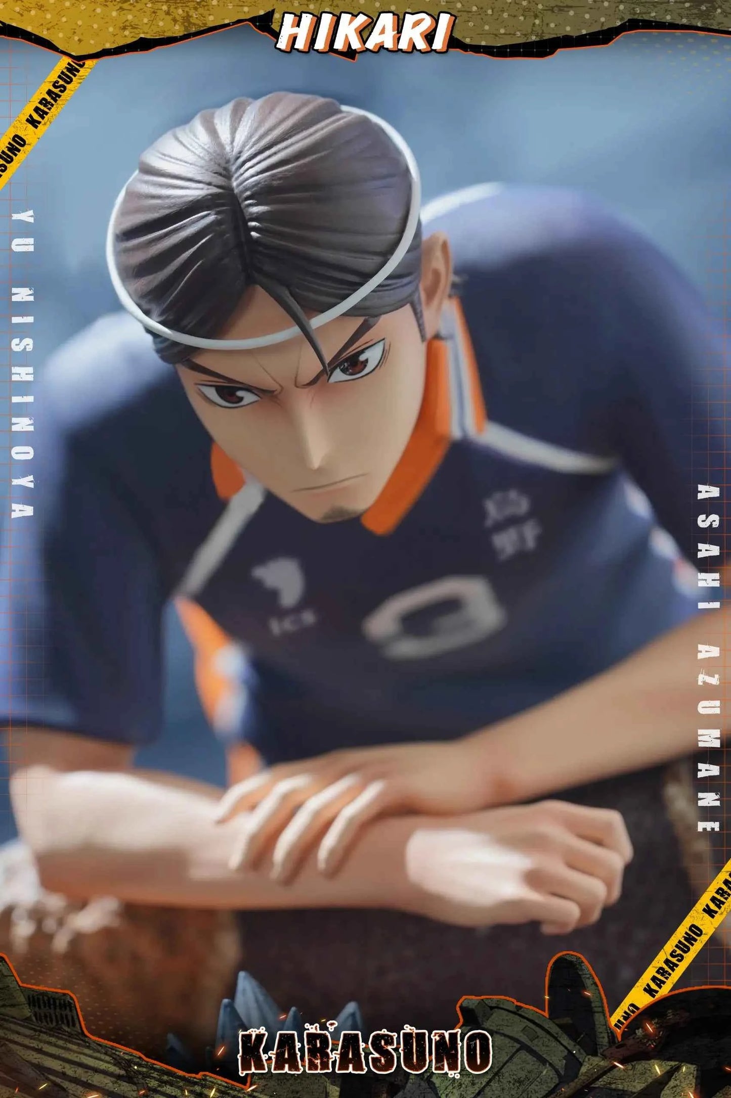 Haikyu!! Hikari Studio Yu Nishinoya & Asahi Azumane Resin Statue