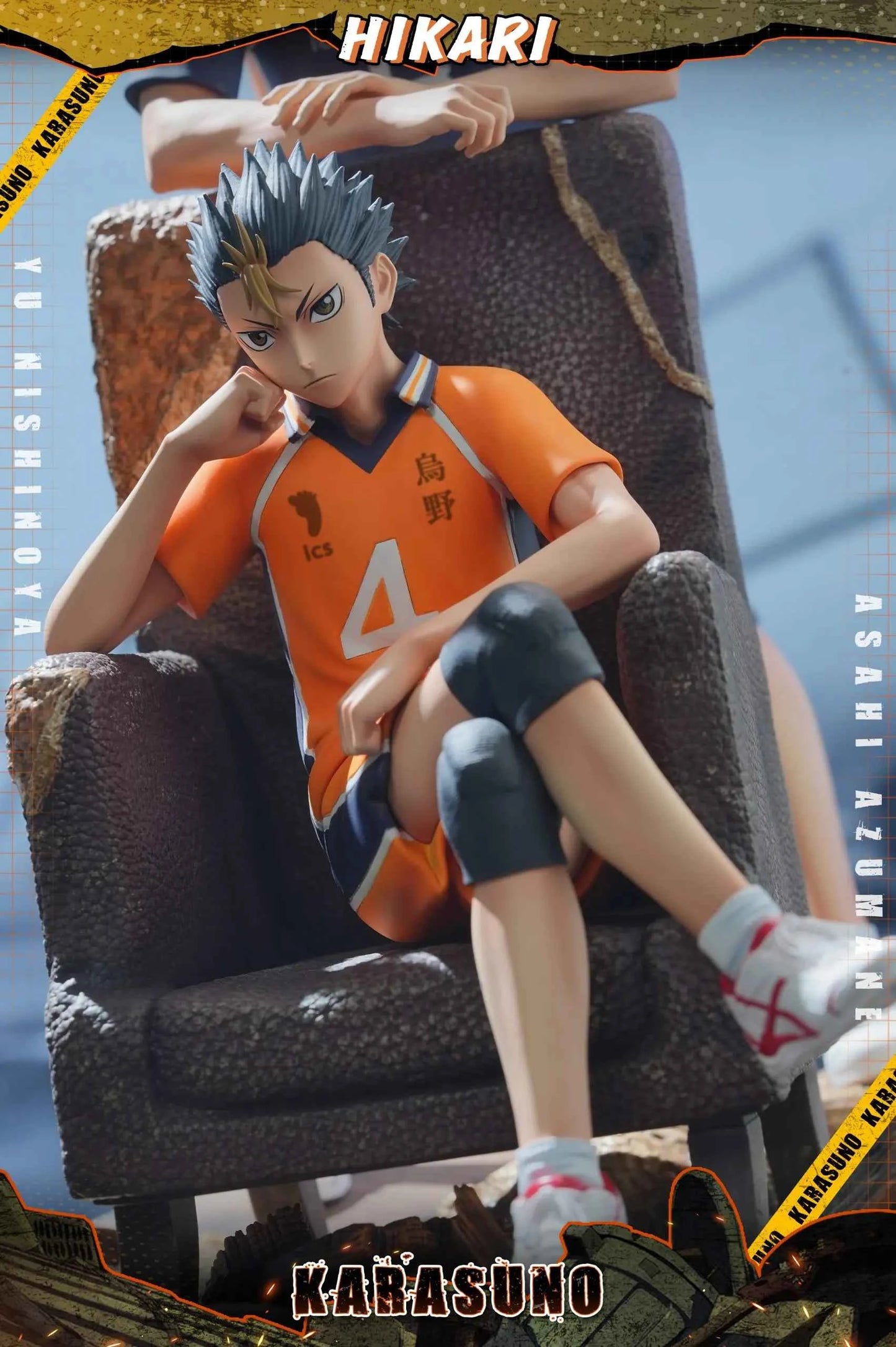 Haikyu!! Hikari Studio Yu Nishinoya & Asahi Azumane Resin Statue