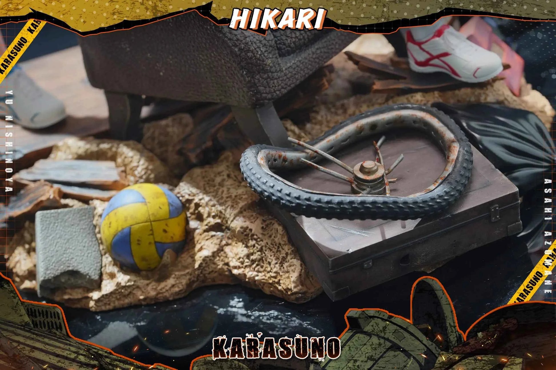 Haikyu!! Hikari Studio Yu Nishinoya & Asahi Azumane Resin Statue