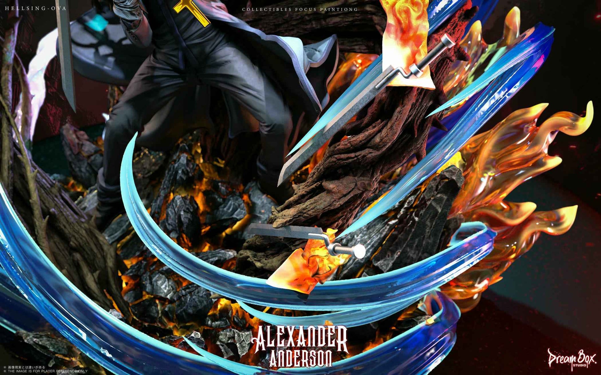 Hellsing Dream Box Studio Alexander Anderson Resin Statue