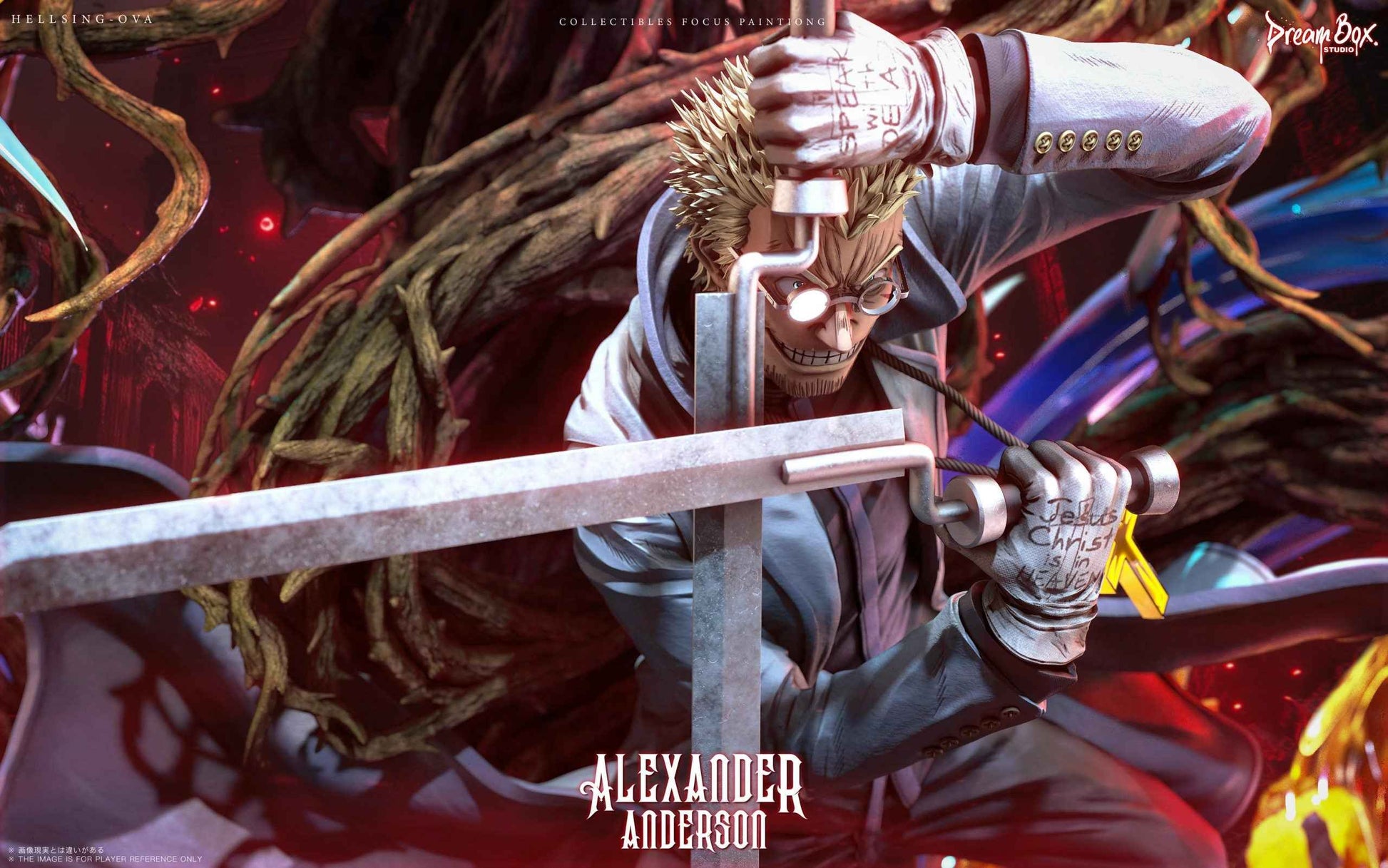 Hellsing Dream Box Studio Alexander Anderson Resin Statue