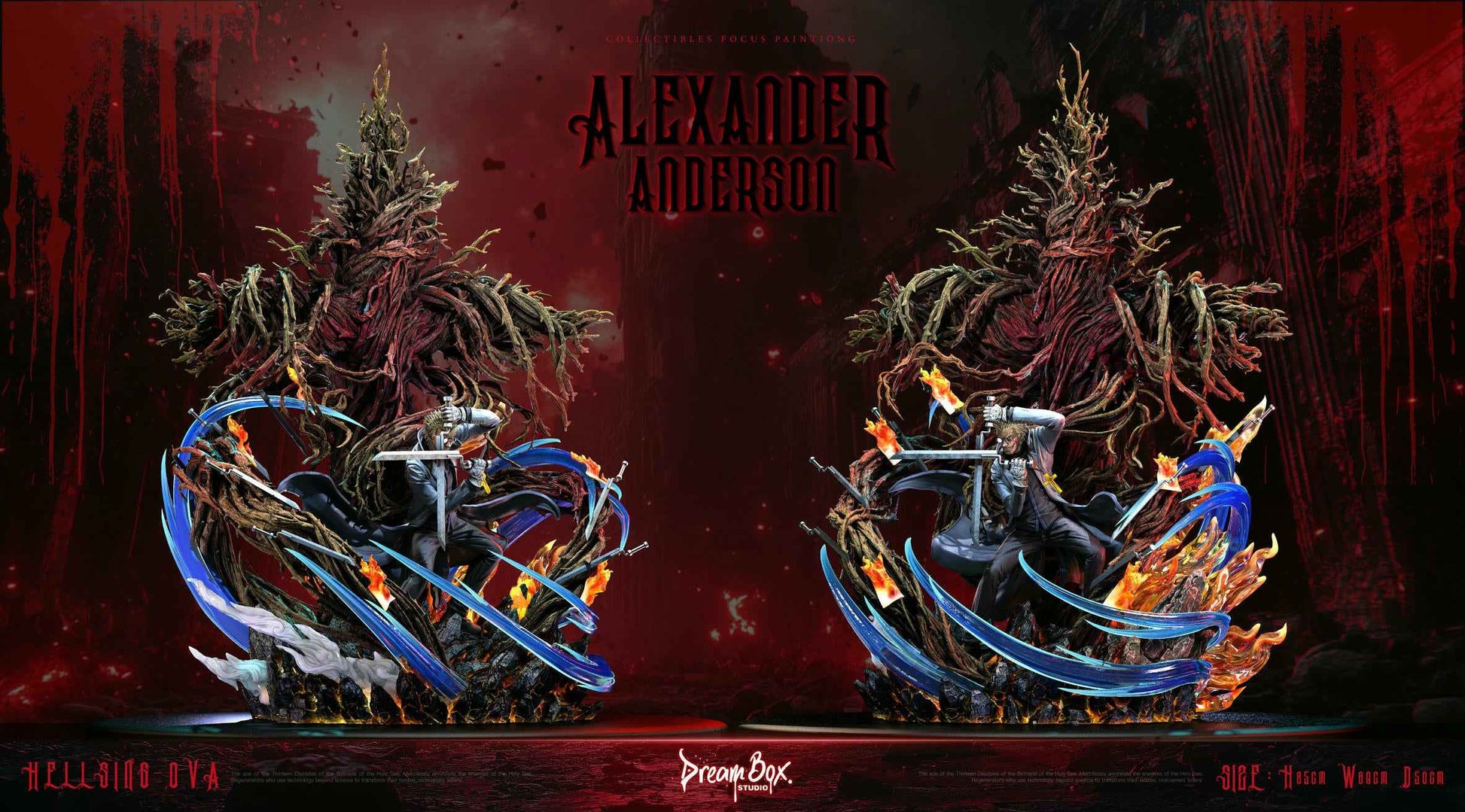 Hellsing Dream Box Studio Alexander Anderson Resin Statue