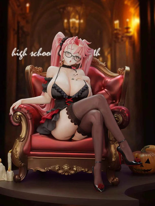 Highschool of the Dead Green Tea Studio Saya Takagi Halloween Party Resin Statue