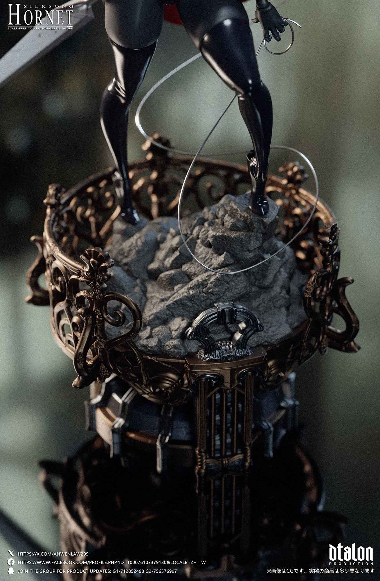 Hollow Knight Dtalon Studio Silksong Deep Piercing Hornet Resin Statue