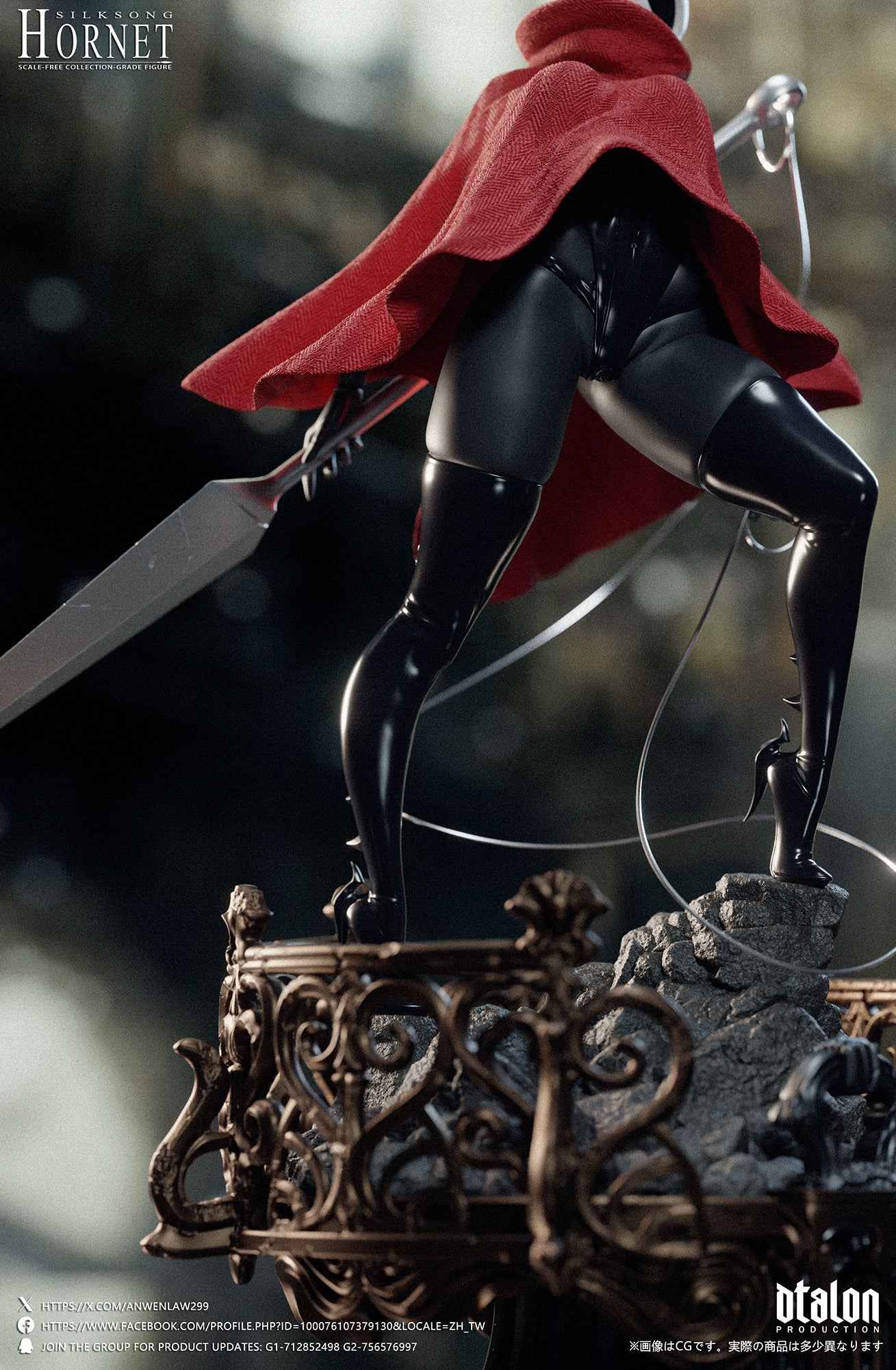 Hollow Knight Dtalon Studio Silksong Deep Piercing Hornet Resin Statue