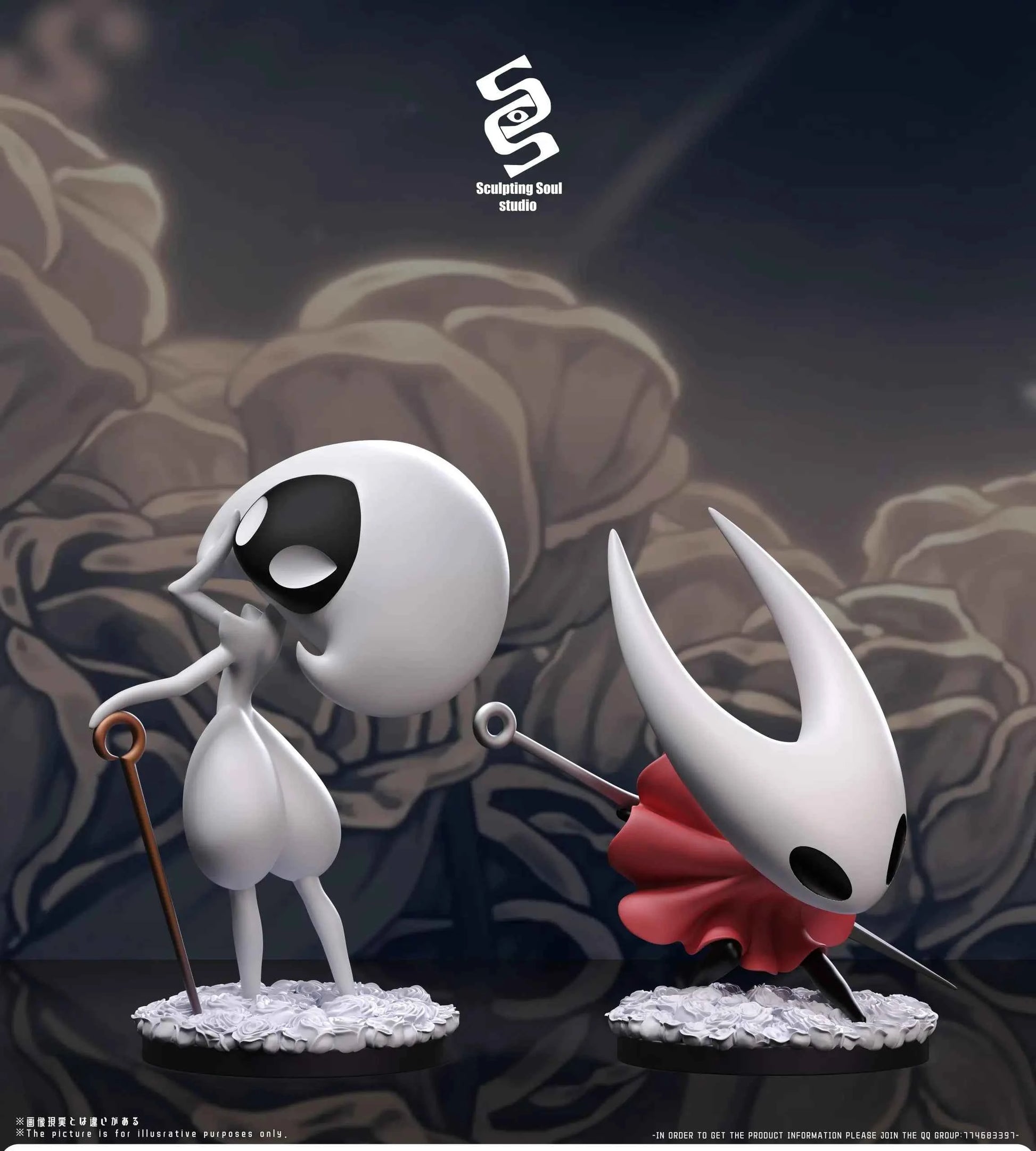 Hollow Knight Sculpting Soul Studio Lace & Hornet Resin Statue