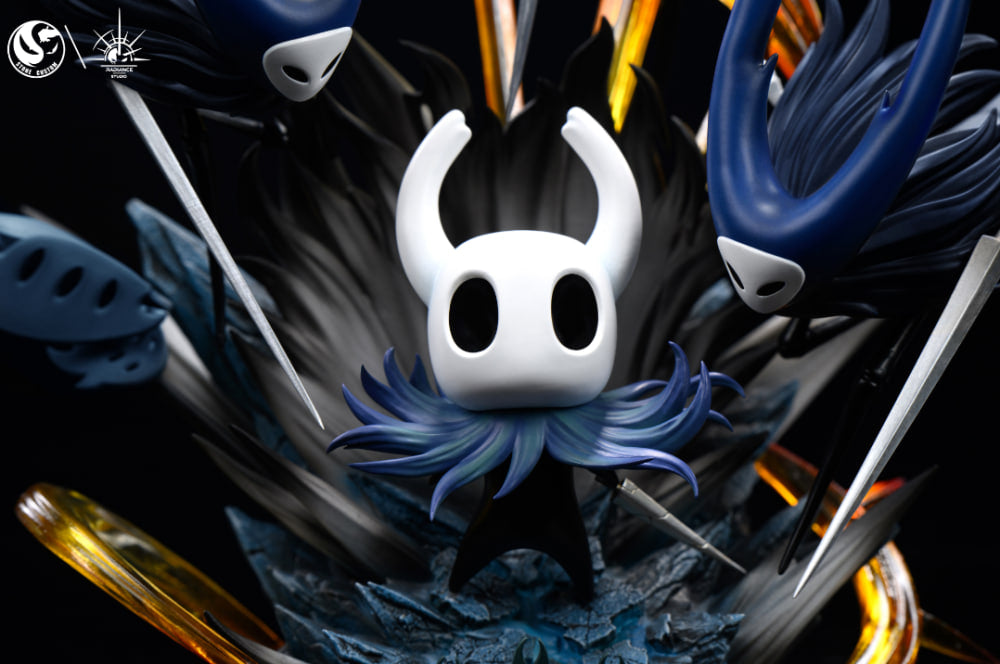 Hollow Knight Stone Custom & Radiance Studio The Knight vs Mantis Lords Resin Statue