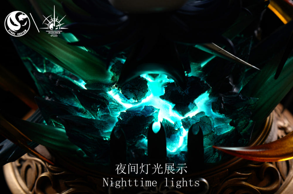 Hollow Knight Stone Custom & Radiance Studio The Knight vs Mantis Lords Resin Statue