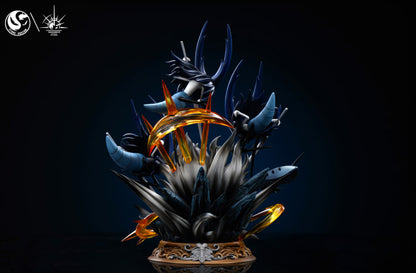 Hollow Knight Stone Custom & Radiance Studio The Knight vs Mantis Lords Resin Statue