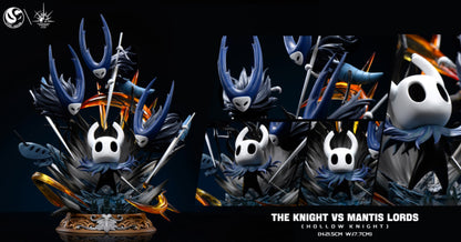 Hollow Knight Stone Custom & Radiance Studio The Knight vs Mantis Lords Resin Statue