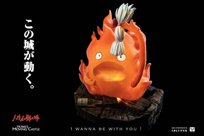 Howl's Moving Castle White Deer Studio Calcifer Resin Statue