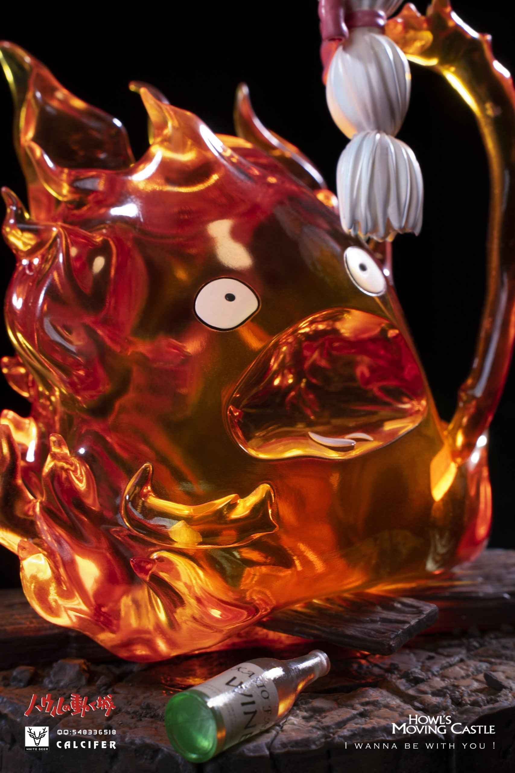 Howl's Moving Castle White Deer Studio Calcifer Resin Statue